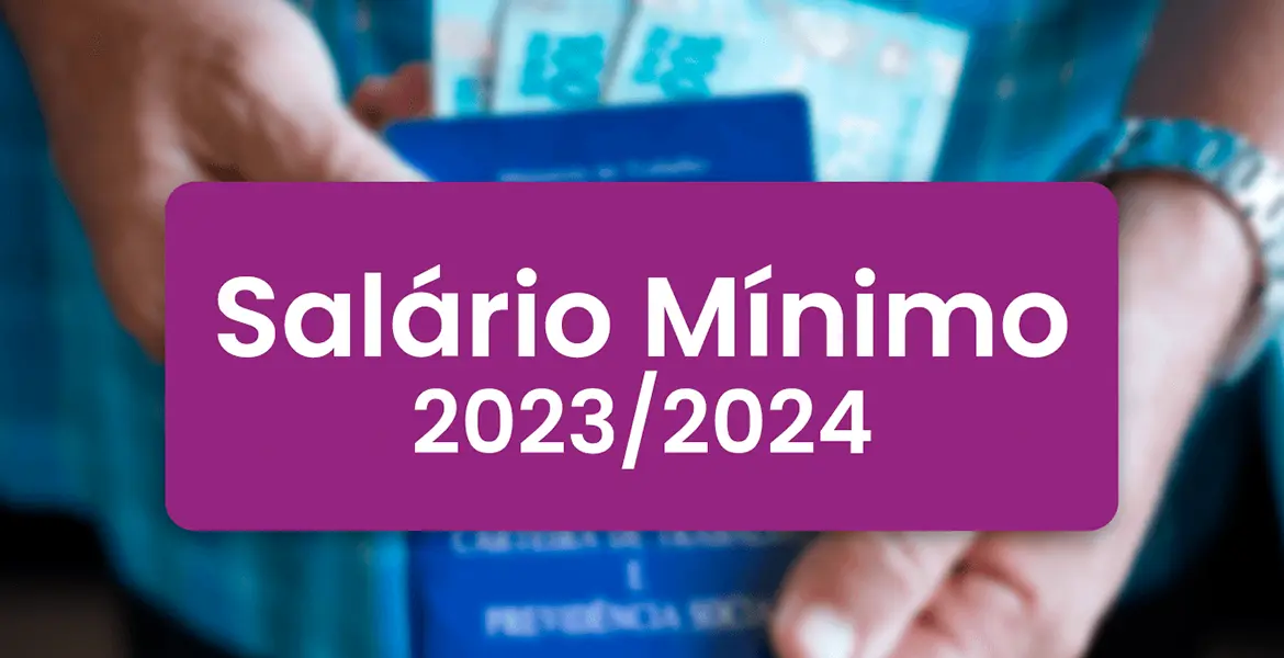 Salário mínimo de 2022, 2023 e 2024.