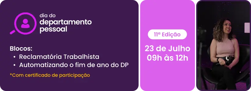 Banner do evento dia do DP 11 edição